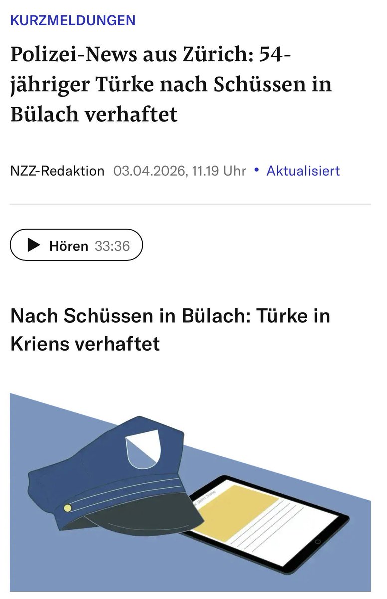 Die parlamentarische Initiative des Zürcher SVP-Nationalrats Benjamin Fischer, welche vor kurzem vom Parlament angenommen ist, zeigt offensichtlich bereits Wirkung. 

proudmag.com/benjamin-fisch…