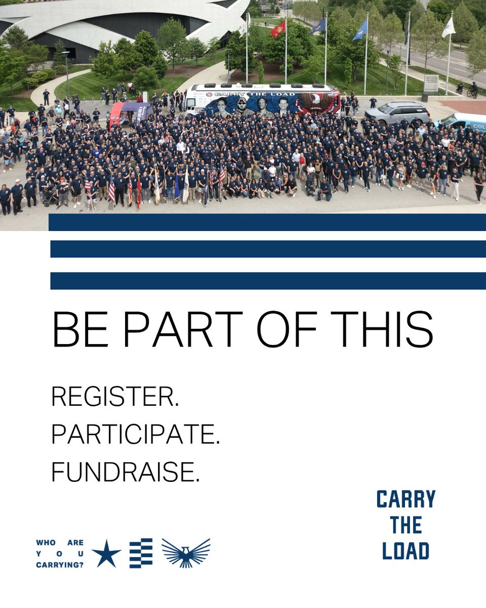 CarryTheLoad's tweet image. Every step matters. Every story inspires. Thank you to all who Carry The Load with us.
Join the mission. #CarryTheLoad #Participate #NonProfit