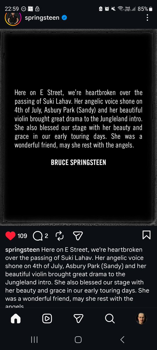 NwOShawn's tweet image. Springsteen et le E Street Band pleurent une des leurs 🎻

@GeorgesLangRTL