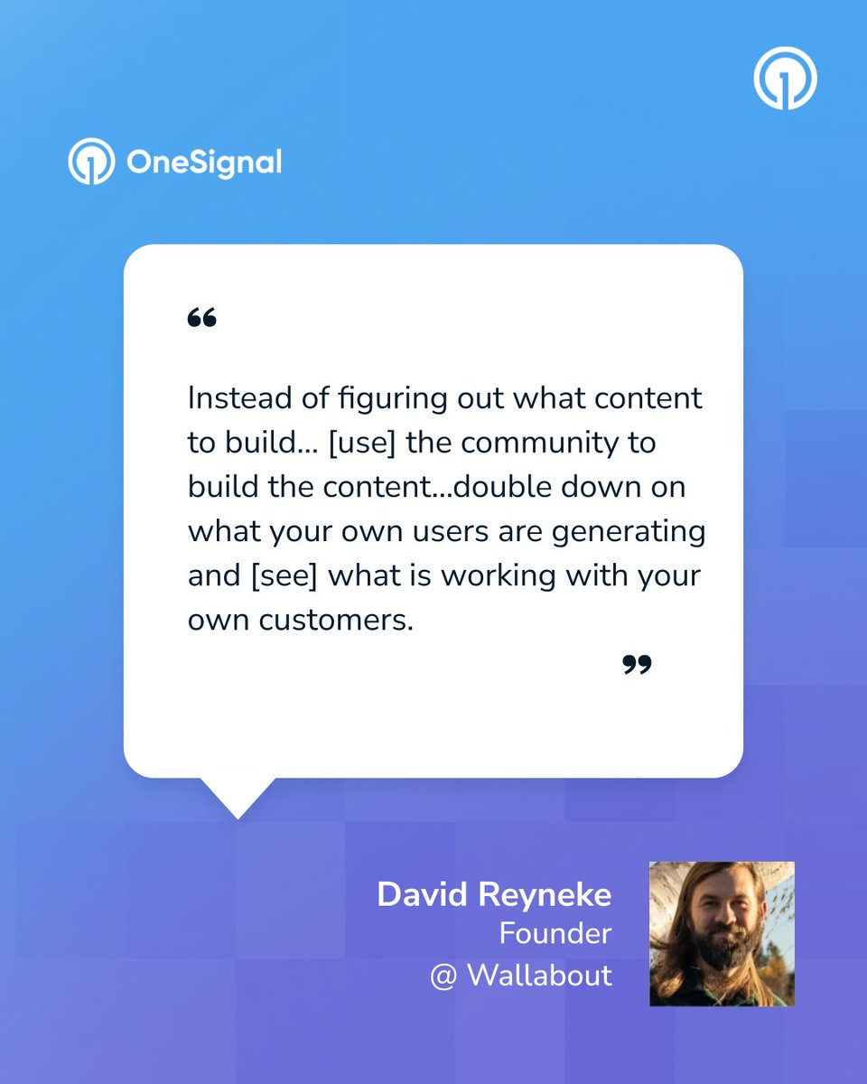 OneSignal tweet media