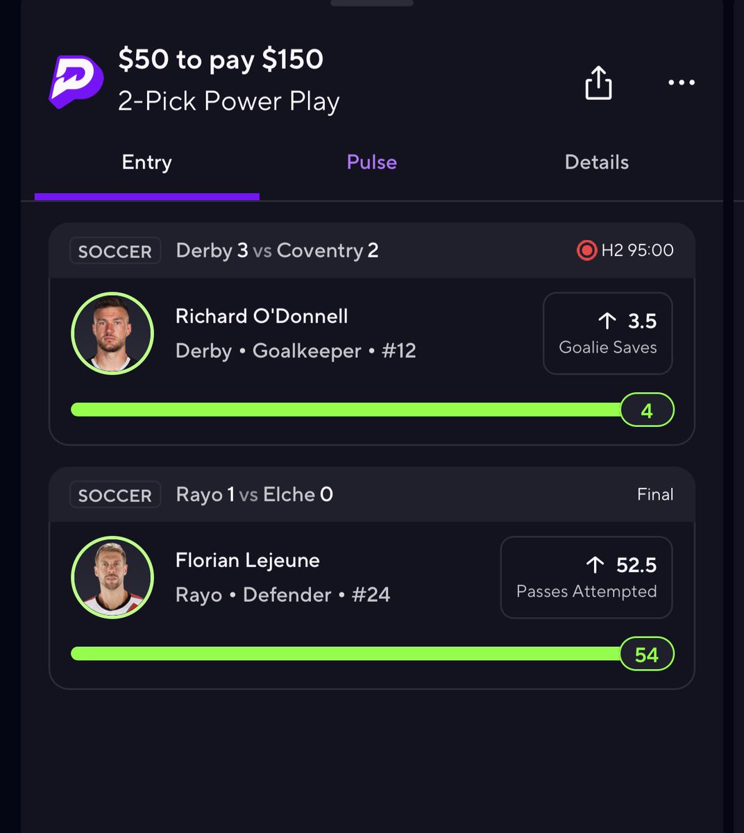 Cash both slips✅✅

#prizepickslocks #prizepicklocks #prizepicks #laliga #Gambling𝕏 #nolimit #FootballLive #soccer