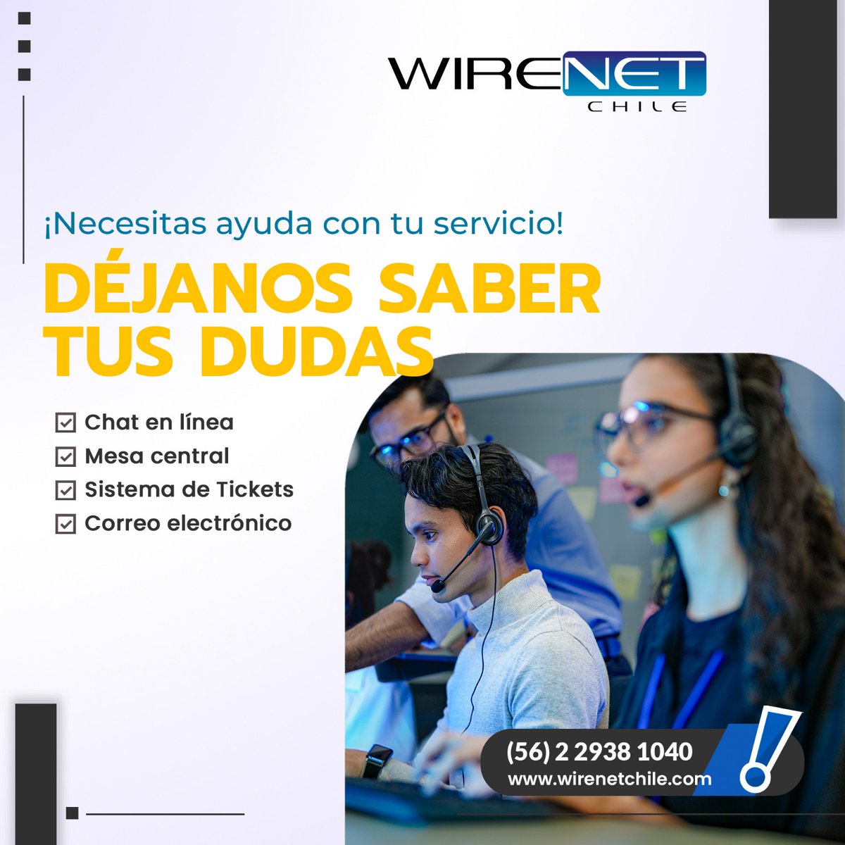 WireNetChile's tweet photo. ¿Necesitas ayuda? 🤝 En WireNet Chile estamos contigo en todo momento.

🔹 Chat en línea
🔹 Sistema de tickets
🔹 Mesa central
🔹 Correo electrónico

👉 Contáctanos aquí: https://t.co/jzalPRmErF

#wirenetchile #soportetecnico #hostingchile #atencionalcliente #datacenter https://t.co/BU9rRVzfdh