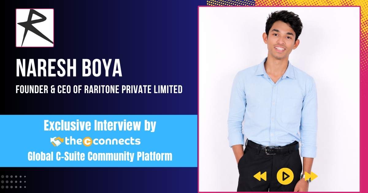 TheCconnects's tweet image. We are excited to announce the Exclusive Interview publication of Naresh Boya, now live on the Global C-Suite Community platform – TheCconnects website.

Read the full Exclusive Interview here:
thecconnects.com/naresh-boya-fo…

#TheCconnects #ExclusiveInterview #StartupLeadership