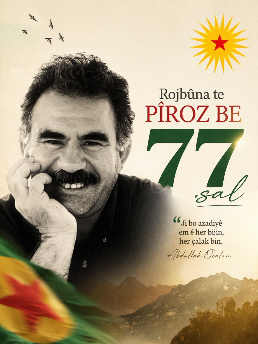 rojava1973's tweet photo. Rêberê Serdemê... Eger tu û fikrê te neban, li Rojhilata Navîn em ê di nava planên qirêj yên deshilatan de li ber lingan çûban... https://t.co/N16JGt6bIT