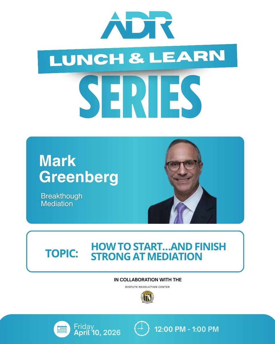 Alternative Dispute Resolution Section tweet media