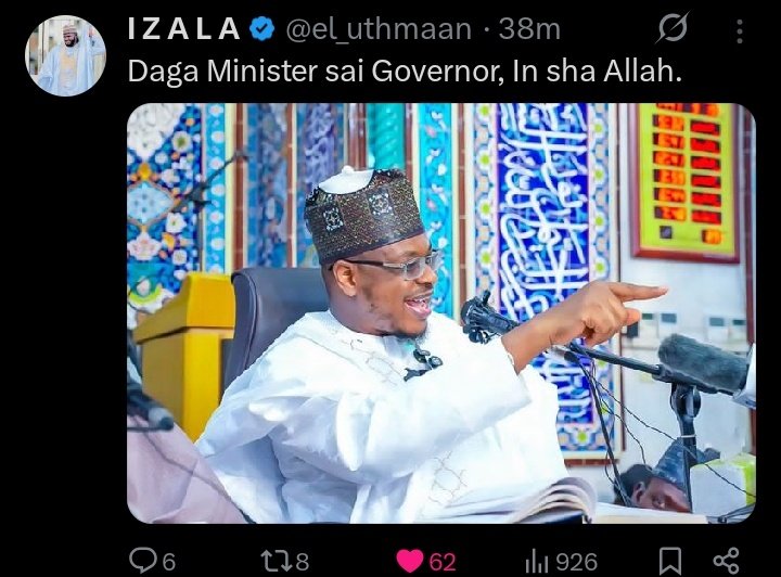 In shaa Allah <a href="/ProfIsaPantami/">Prof. Isa Ali Ibrahim, CON</a>