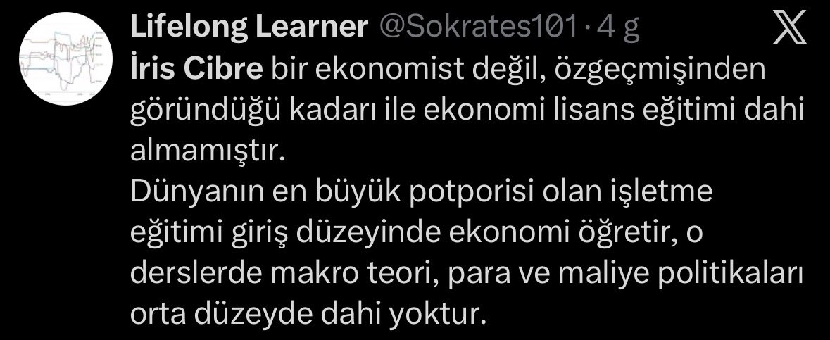atomcicgi's tweet photo. @iriscibre Ablam ekonomiyle alakan olmadığını para ve maliye dahi bilgin orta düzeyin altında olduğunu söyleniyor doğru mu 🌝 https://t.co/K9ZkTNtIA8