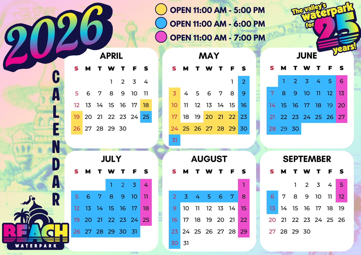 visitsouthpadre's tweet image. April means waterpark season is almost here ☀️

Get ready for slides, splashes, and a full day of fun because @beachparktx opens its doors on April 18!

📆 Slide to see the full schedule and start planning your next visit to South Padre Island!

#SPI #TheIsland #SouthPadreIsland