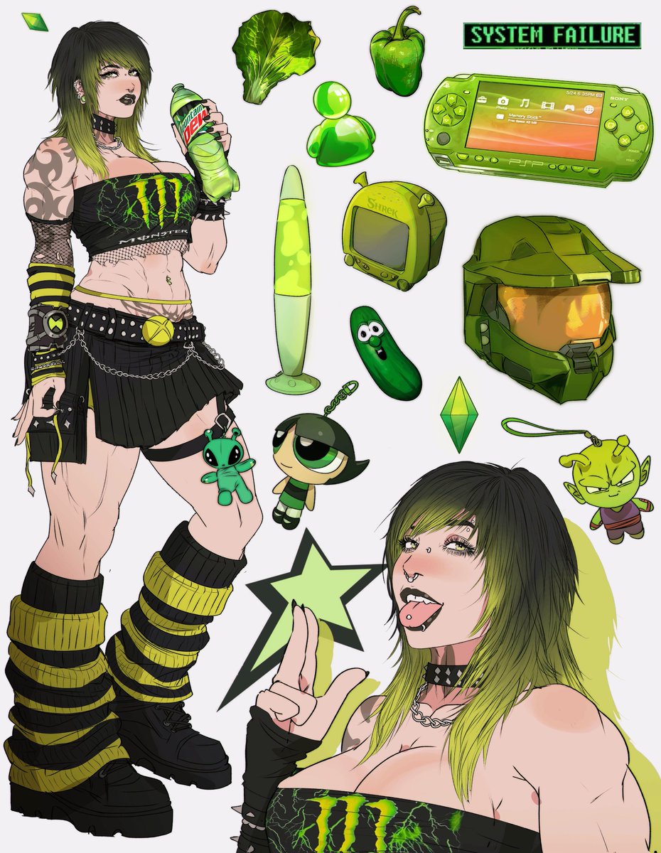 girl obsessed with GREEN