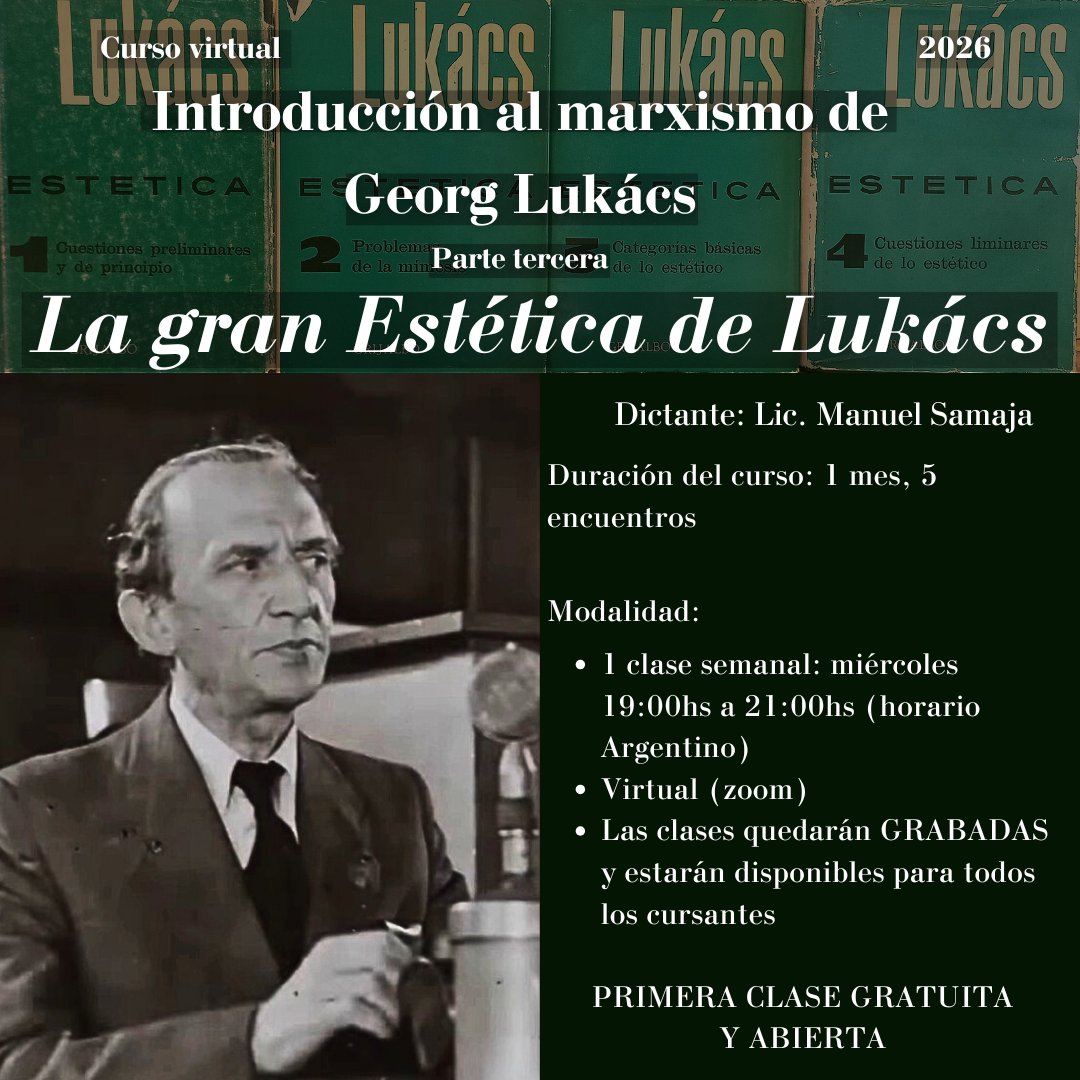 Cursos de Pensamiento Dialéctico - Manuel Samaja tweet media