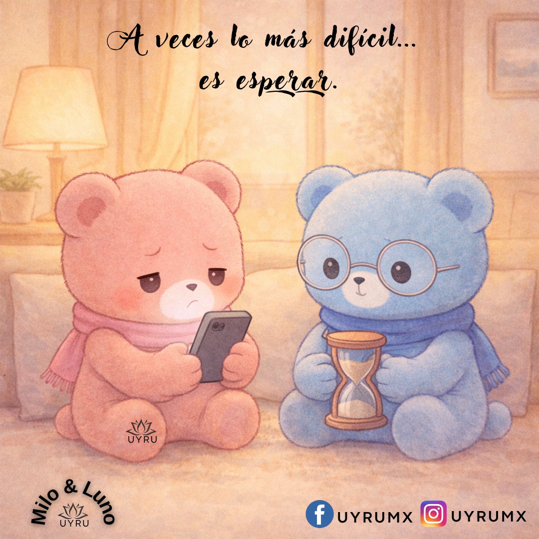 UYRUMX's tweet image. A veces lo más difícil… es esperar.
#MiloYLuno #Paciencia #Tiempo