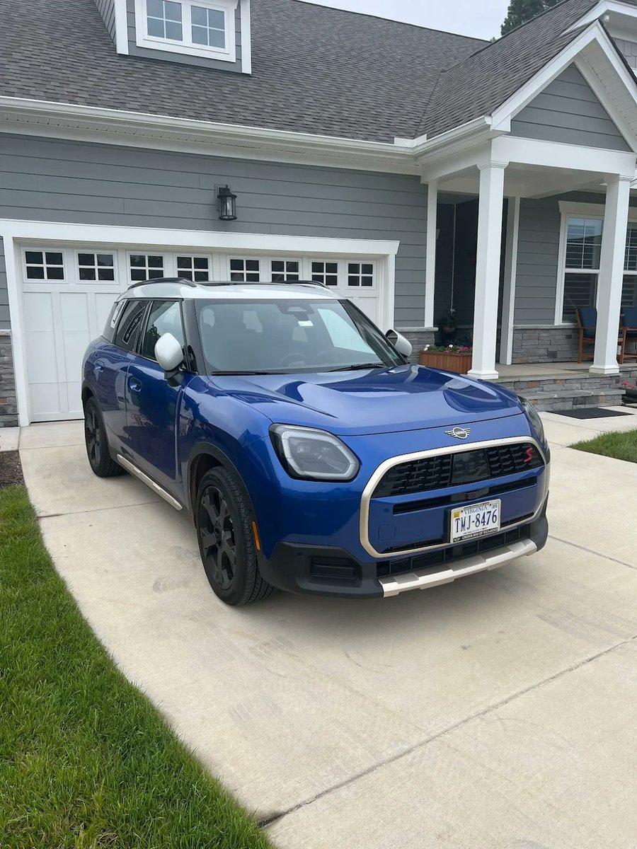 CrownMINI's tweet photo. "We had a fantastic experience. James Gardner was an excellent advisor. He is very knowledgeable on MINIs &amp; just a great person. We purchased a 2025 Countryman and we enjoy it, such a fun car to drive and the whole MINI experience is amazing!" - Tim and Kathy Eyrich 💙🔥 https://t.co/jFTO1uwM6B
