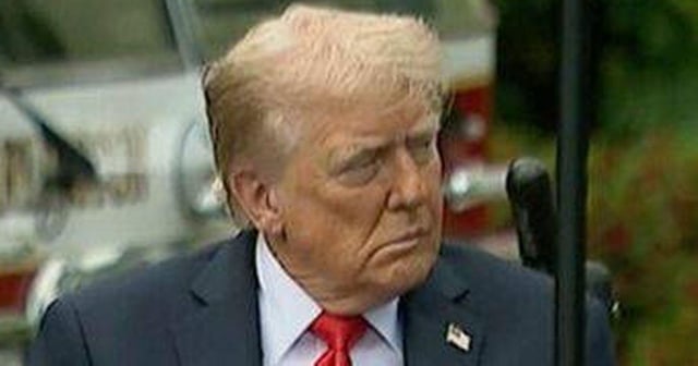 ShaykhSulaiman's tweet photo. BREAKING: President Trump "won’t say what US will do" if the missing pilot from the shot down F-15E in Iran today is harmed.

This marks the first instance of a U.S. aviator being shot down over hostile territory since an A-10 pilot was forced to eject over Iraq in April 2003. https://t.co/cad9jFST0L