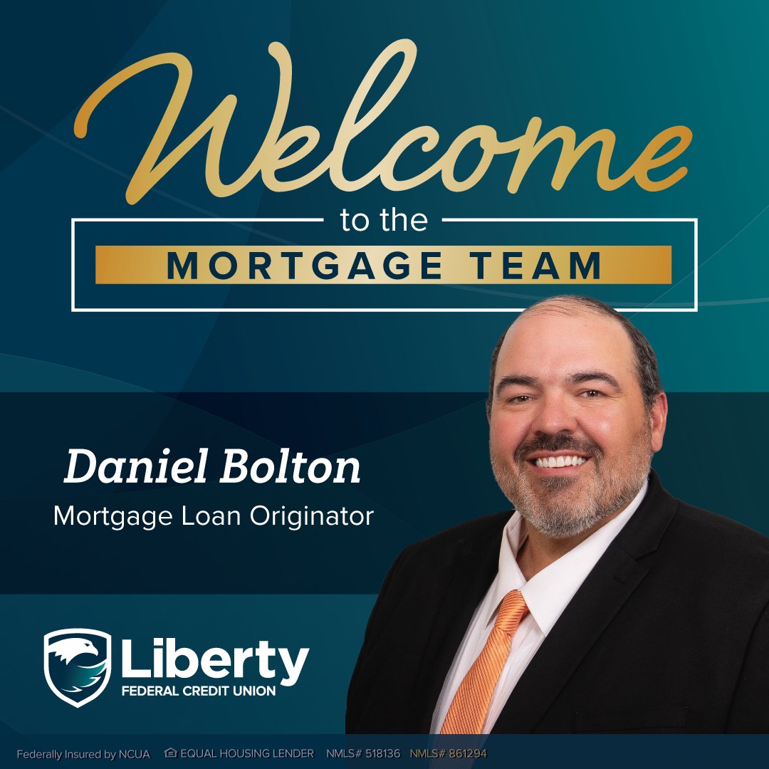 Liberty FCU is excited to announce the newest addition to our Western Kentucky mortgage team, Daniel Bolton! Reach out to Daniel to discuss your mortgage needs at dbolton@libertyfcu.org, (270) 779-9537, or apply for a loan now at bit.ly/4s9R9Mp