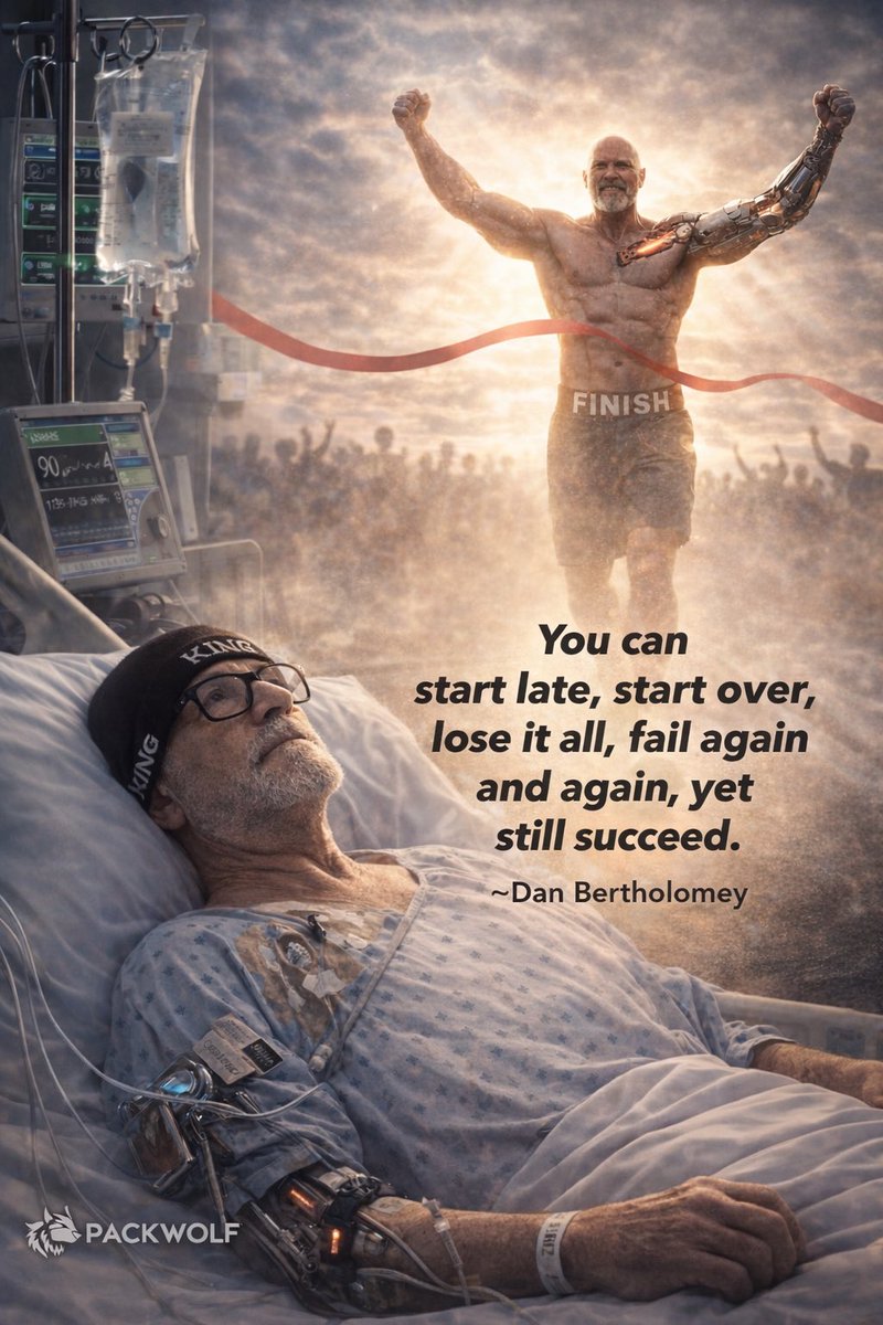Bertholomey's tweet image. I’ve been down.
I’ve lost.
I’ve had to start over more than once.

But I never stayed there.

This isn’t motivation…
this is proof.

— Dan Bertholomey 🐺

#PackwolfMindset 🐺
#StillDangerous
#ComebackStory
#Resilience
#NeverQuit
#BuiltDifferent
#MindsetMatters 
#KeepGoing
