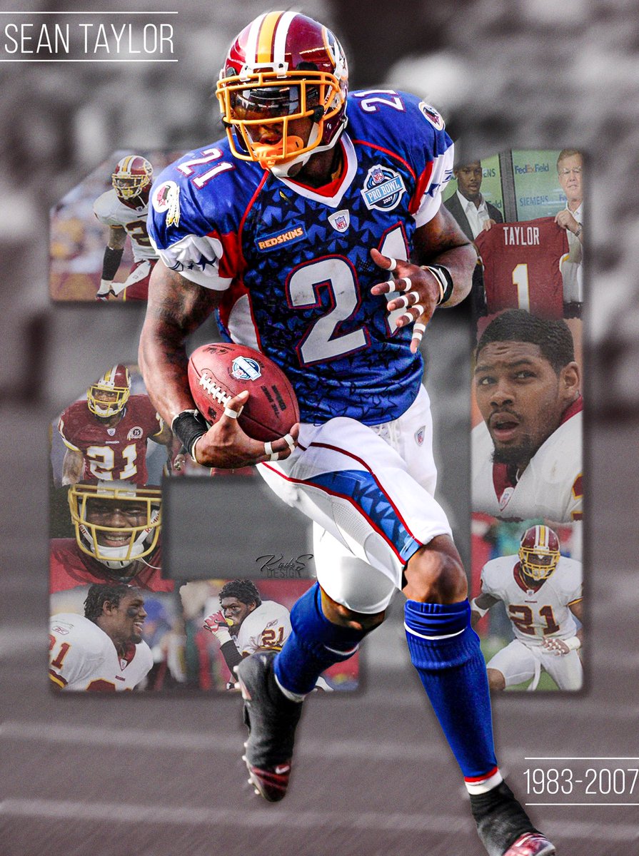 KadeSDesign's tweet image. Sean Taylor 1983-2007 

As someone who grew up watching Sean Taylor, making graphics in honor of him is one of my favorite things to do. Gone but NEVER forgotten 

#httr #redskins #nfl #graphicdesign