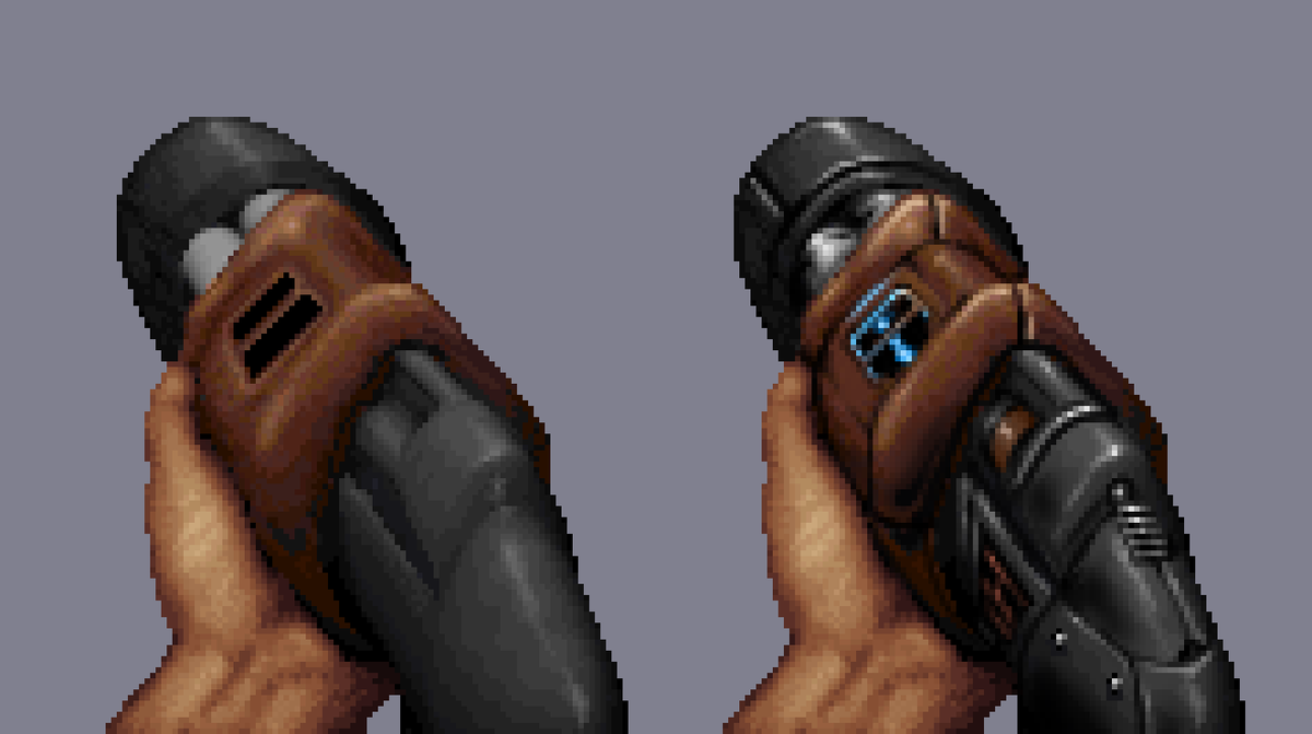 SuperUltra64's tweet photo. Touching up BLOOD 1997 sprites for kicks https://t.co/eeudH0R8b4