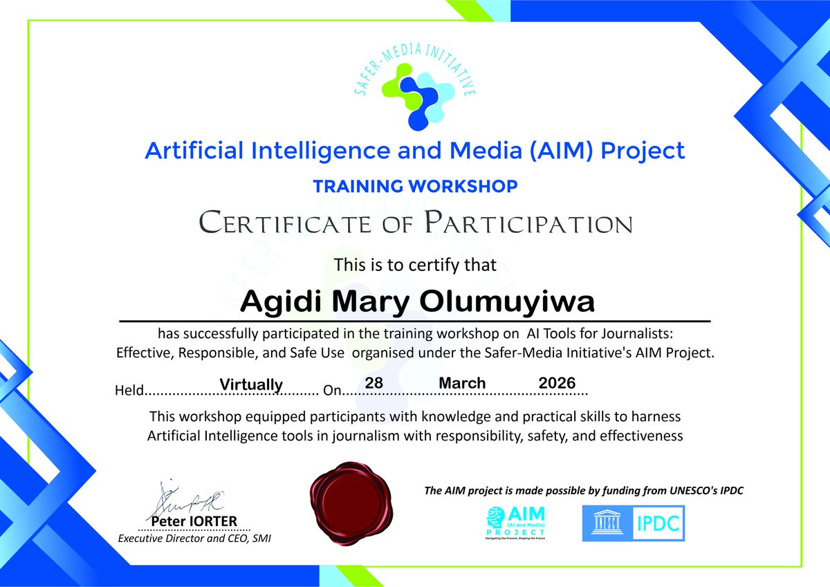 MaryAgidi1's tweet photo. but that those who fail to utilise it to enhance their performance may be at risk of being replaced.
I appreciate SMI for exposing us to AI tools that are relevant to our careers, including tools for research and data visualisation. https://t.co/03XrS0NXIB