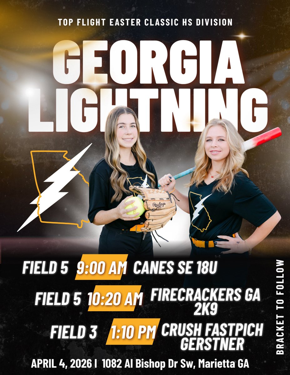 GALightningFP's tweet photo. @topflighttourn tomorrow in Marietta for 15u.
@Riddle2028 @reaganshort28 @londynj2029 @bclarksb2029 https://t.co/FTDhcu21hL
