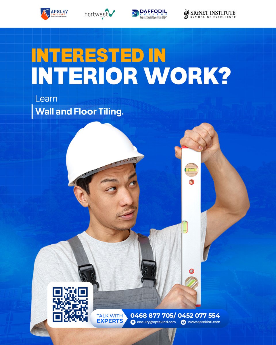 optekintl's tweet image. Let creativity flow!

Turn your interest in interior design into an earning source. Try out the wall and floor tiling course.

For assistance in the enrollment process, contact Optek International!

#optekinternational
#optekintl #opteksucess
#visaserviceaustralia