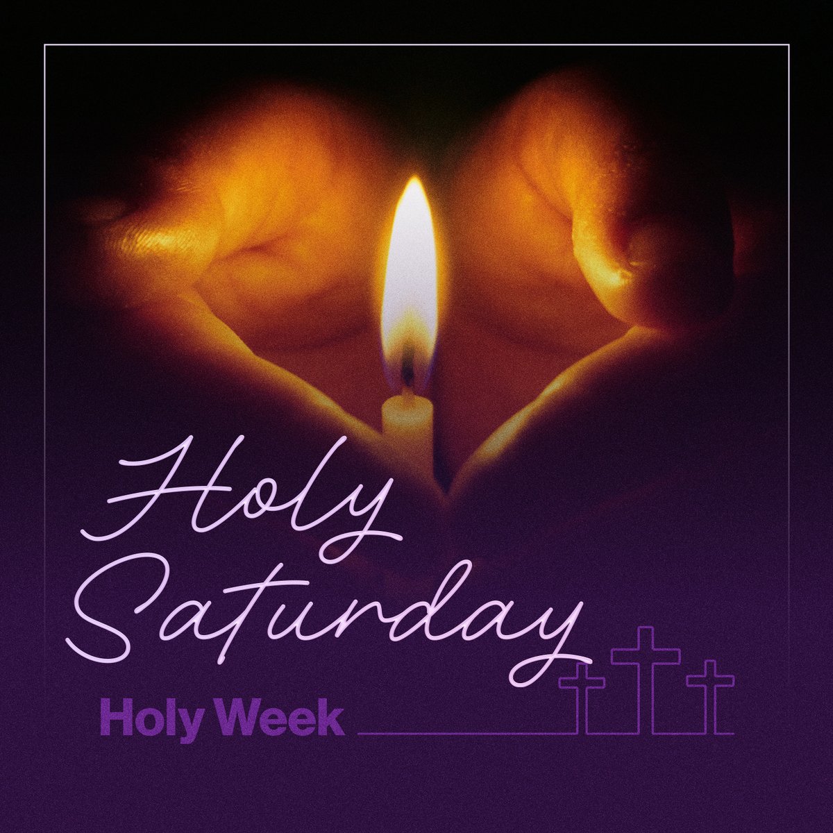 🙏 𝗛𝗼𝗹𝘆 𝗦𝗮𝘁𝘂𝗿𝗱𝗮𝘆

In this time of waiting, Jesus’ friends are processing their grief. Some tend to his body; others hide in locked rooms.

Between the anguish of death and the promise of resurrection, we hold space for moments when hope feels distant.

📖 Psalm 130:5