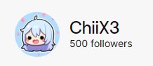 Also thank you soso much for 500 followers on twitch!!
It means alot to me ;;
I don't know if theres something special I will do to celebrate but will let everybody know if I do!