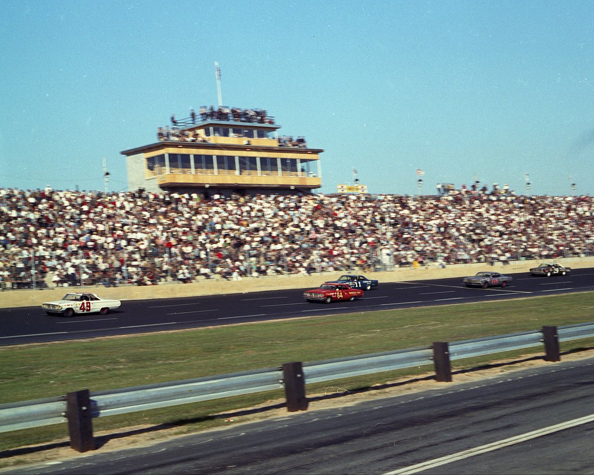 Scenes from the first NASCAR Cup Series race held at <a href="/Rockingham1965/">Rockingham Speedway</a> in October 1965.