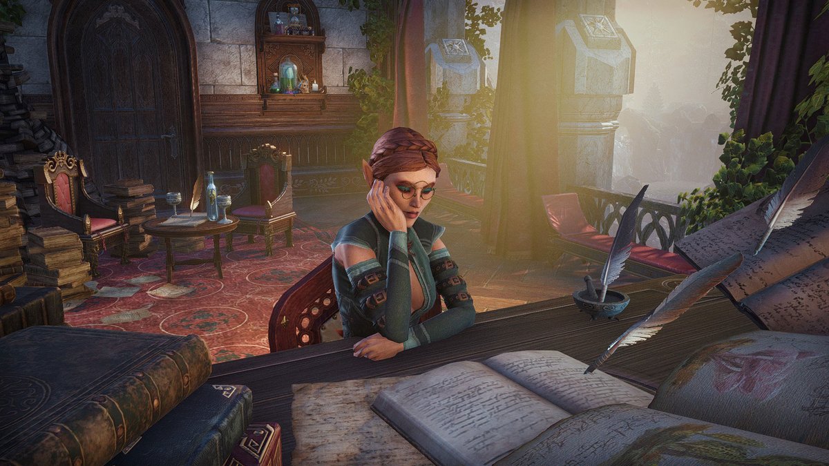 JHartEllis's tweet photo. Scholar Fashion in ESO! Congrats to these screenshot contest winners: marronsuisse, ReeceLavellan, and inkedraven

#ESOFam https://t.co/tkZdabhYlG