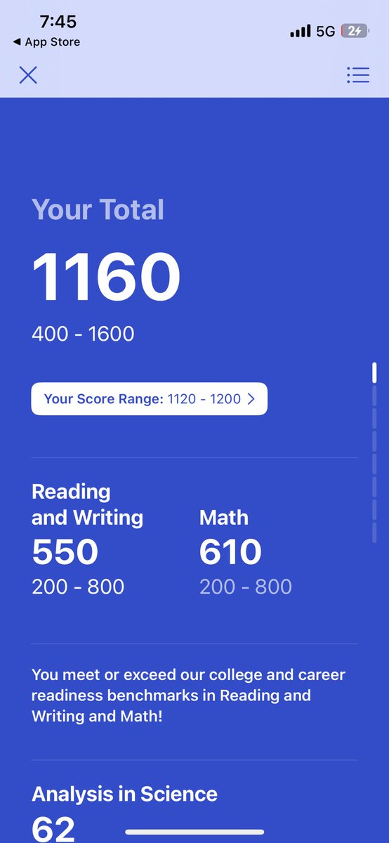 brady_abell3's tweet photo. Initial SAT score! https://t.co/puUnXsdSvp