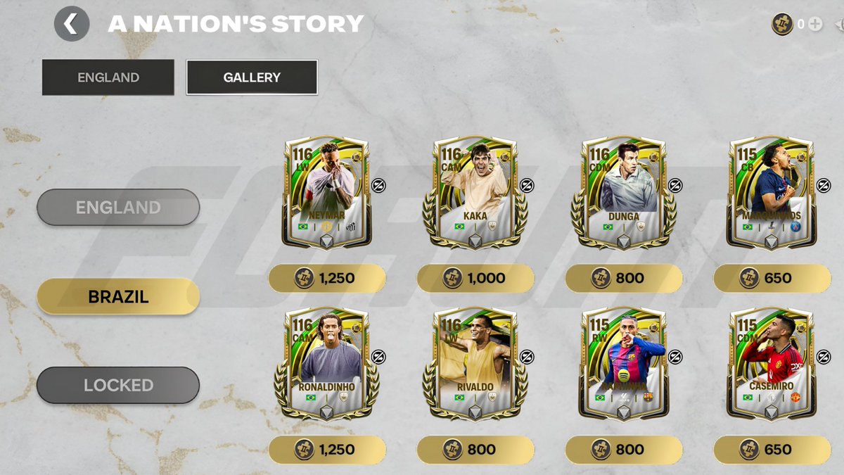 EAFCMobileForum's tweet image. 🚨🇧🇷 Brazil Nation's Story Chapter Halted? 👀

It seems that the Brazil Nation's Story Chapter which was earlier teased through the Daily Login calendar is no longer coming to FC Mobile 😨

Concept Design made with 👇
🔗 fcmobileforum.com/card-creator