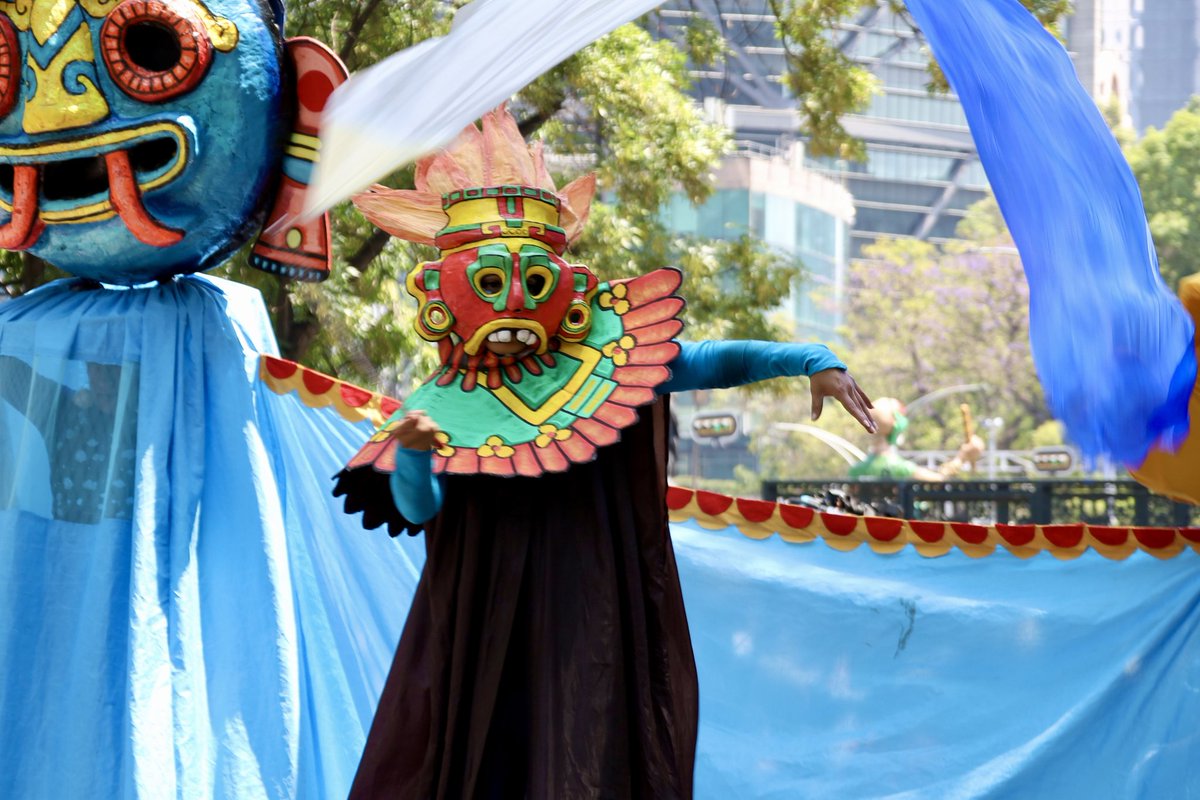Fonambules's tweet photo. @ChapultepecCDMX 
Tlalocan en el Festival Aquifera en eñ Bosque de Chapultepec 
Nos vemos el domingo a las 11 hrs. En el Altar a la patria, en la última función. ENTRADA LIBRE https://t.co/TnyMretjqq