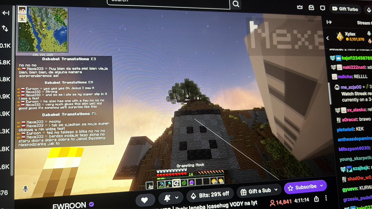 taeqcksn's tweet image. quackity will love the polish even more once he sees that they made his face on a mountain w the rest of the polish skins