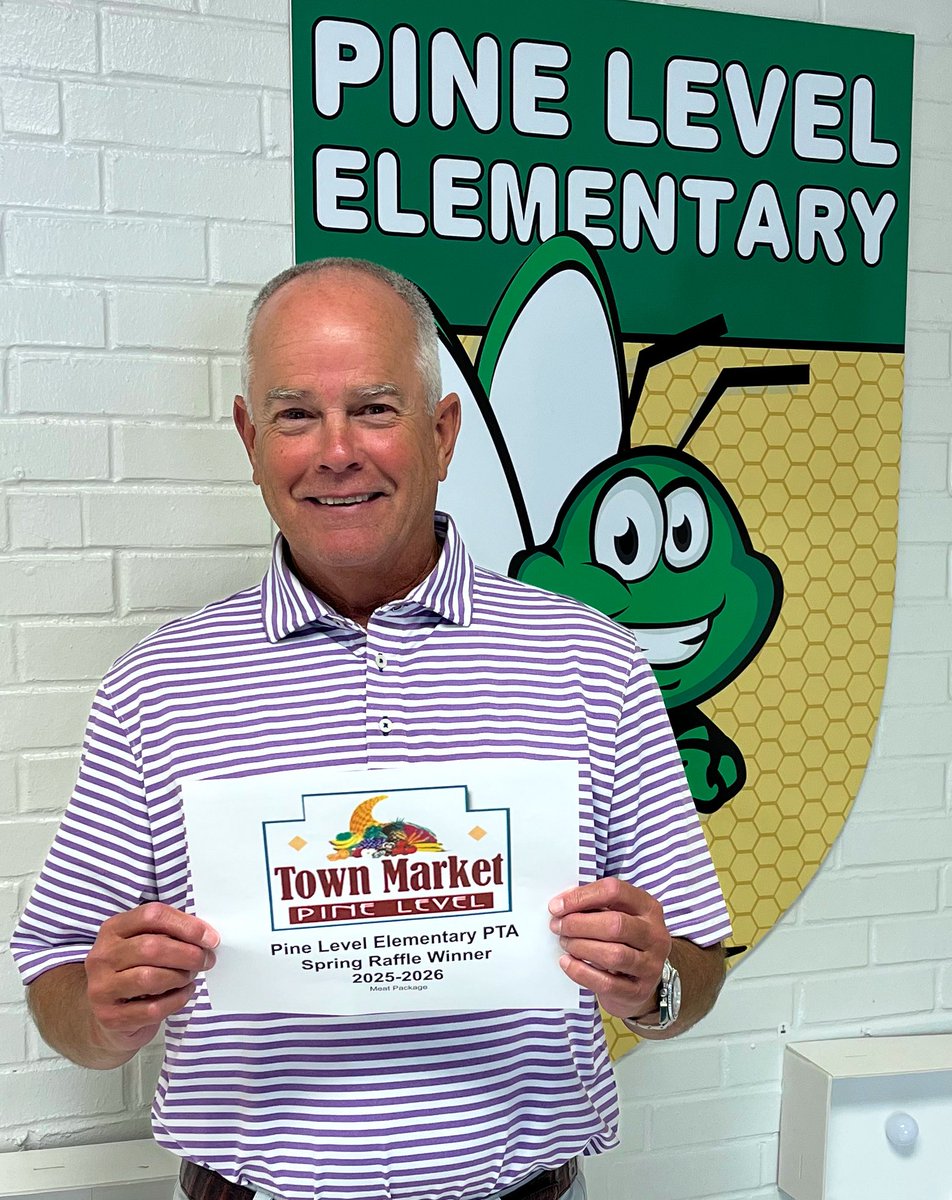 Thank you to everyone who supported <a href="/PineLevelES/">PineLevelES</a> PTA Spring Raffle. We appreciate your continued support of our school. Over the next week, we will post our winners. 

Congratulations to Barry Skinner. He was the winner of the Meat package, donated by the Town Market.
