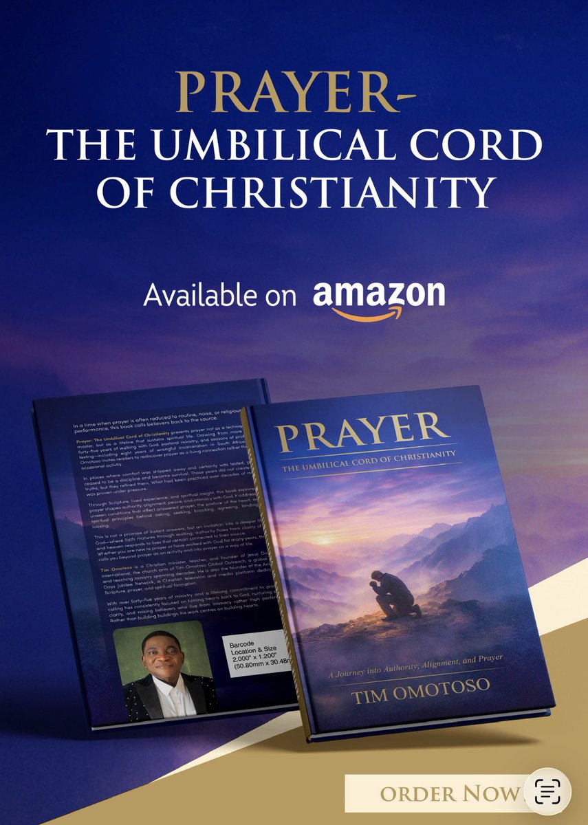 TimOmotosoGO's tweet photo. 🔔 BREAKING❗️
Prayer: The Umbilical Cord of #Christianity by #TimOmotoso is OUT ✅

Grab yours on kindle or paperback.
USA &amp; rest of world on https://t.co/lBnEGGnKEW: https://t.co/BT5Kfx9Skf

Europe &amp; UK on https://t.co/9oNBE5SB5m: https://t.co/zVJQTP44jn

#Easter #GoodFriday https://t.co/sYrUpg5WJC