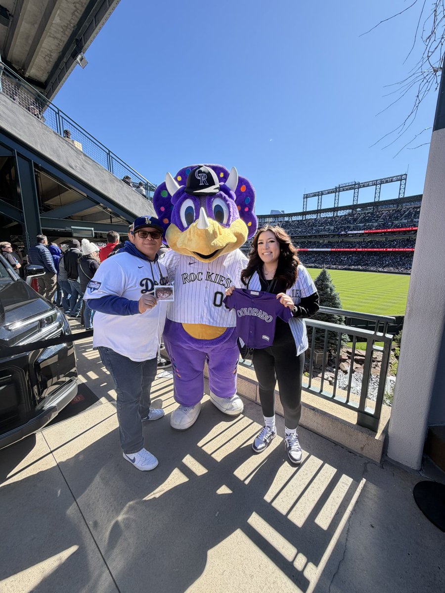 JoceMed8's tweet photo. hey @Rockies got an extra ticket for opening day next year? 

baby vazquez due this fall!! 🤍 https://t.co/5GWNyYBEnp