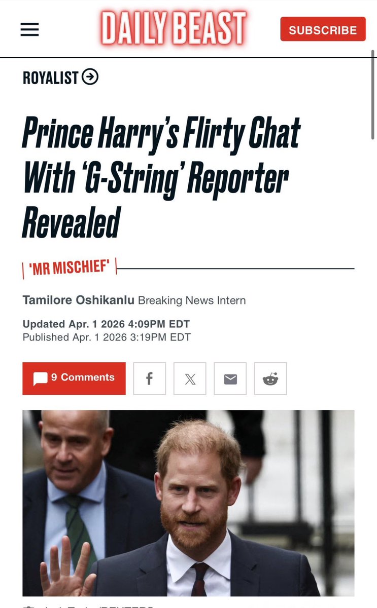 MyFairLady4U's tweet photo. @ParadeMagazine DEFLECTION TACTICS WONT WORK!
Prince Harry has just been exposed for committing PERJURY while under oath in his own court case.
Prince Harry got exposed for SHAGGING a Daily Mail journalist Charlotte Griffiths he claimed not to know. 🤭
#DirtyHarry #FlirtyHarry #CGString 🤭 https://t.co/tHVqJPCI8s