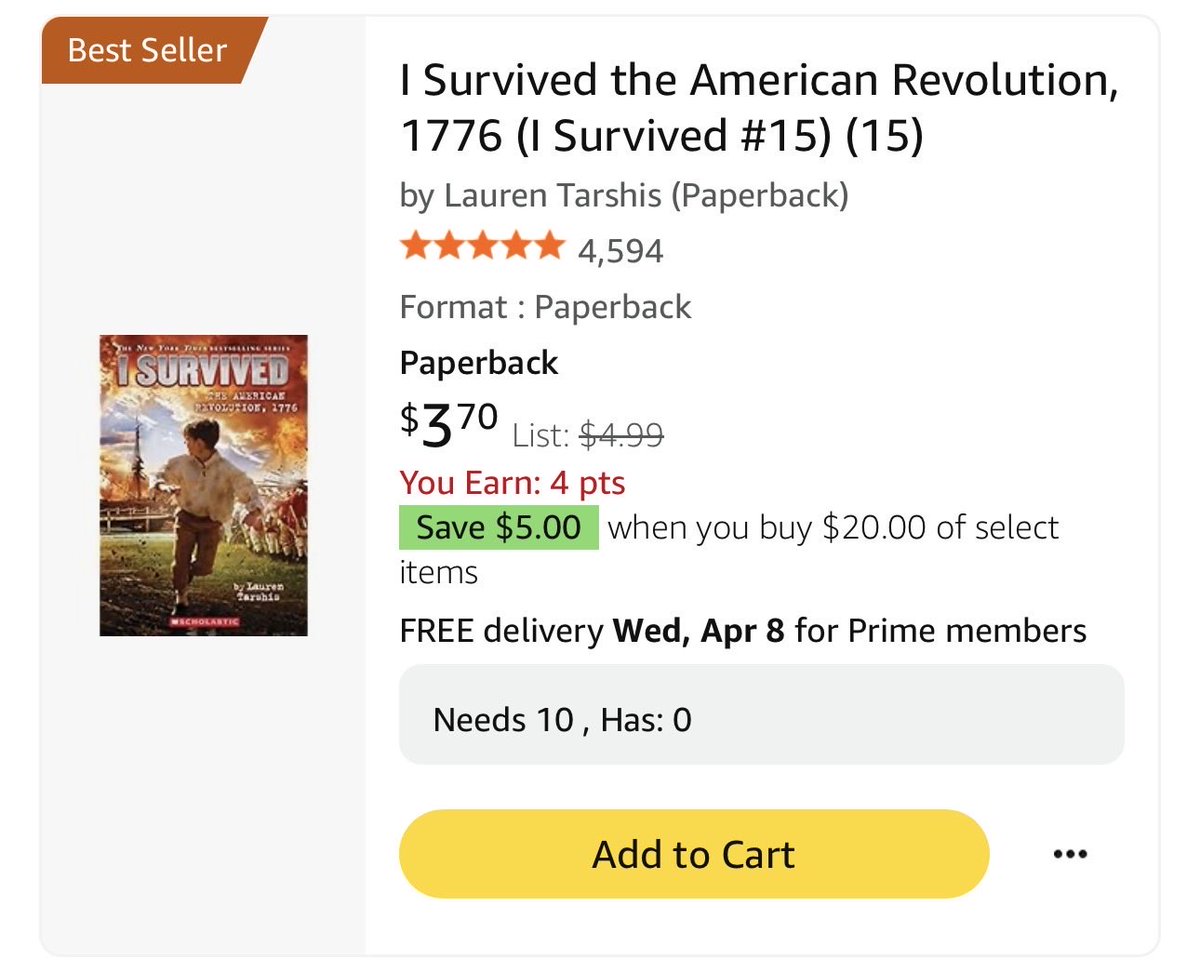 music_shores's tweet image. This book is on sale!!!! I need 10. Please help. Thank you!!!!! 

amazon.com/hz/wishlist/ls…

#teachersoftwitter #AmazonWishList #SupportTeachers #SupportAClassroom