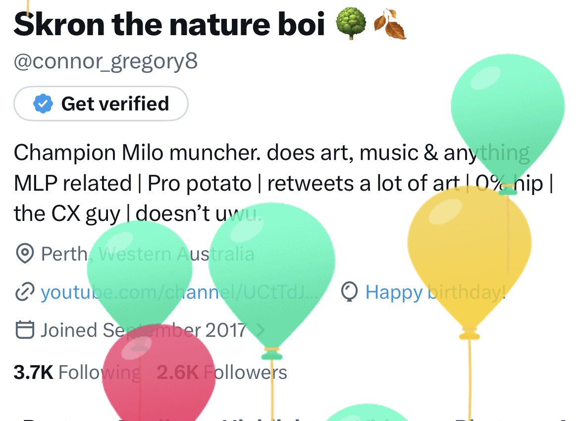 Skron the nature boi 🌳🍂 tweet media