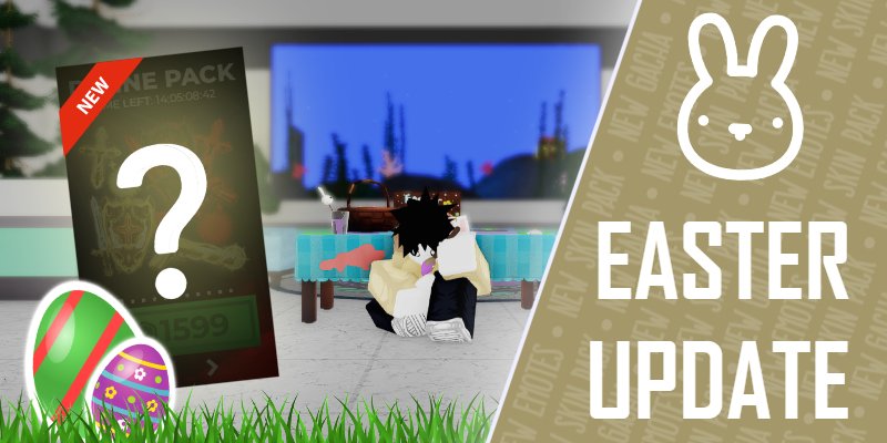 AsylumLifeRBLX's tweet photo. DIVINE PACK, EASTER GACHA, RETURNING EMOTES, SEASONAL QUESTS, MATCHMAKING, AND MORE!

Newest update out NOW in Asylum Life!

Use code "RABBITSAREEVERYWHERE" for a free 3x EXP booster!

PLAY: https://t.co/0eJCvEpkOk https://t.co/egwc8B57OP