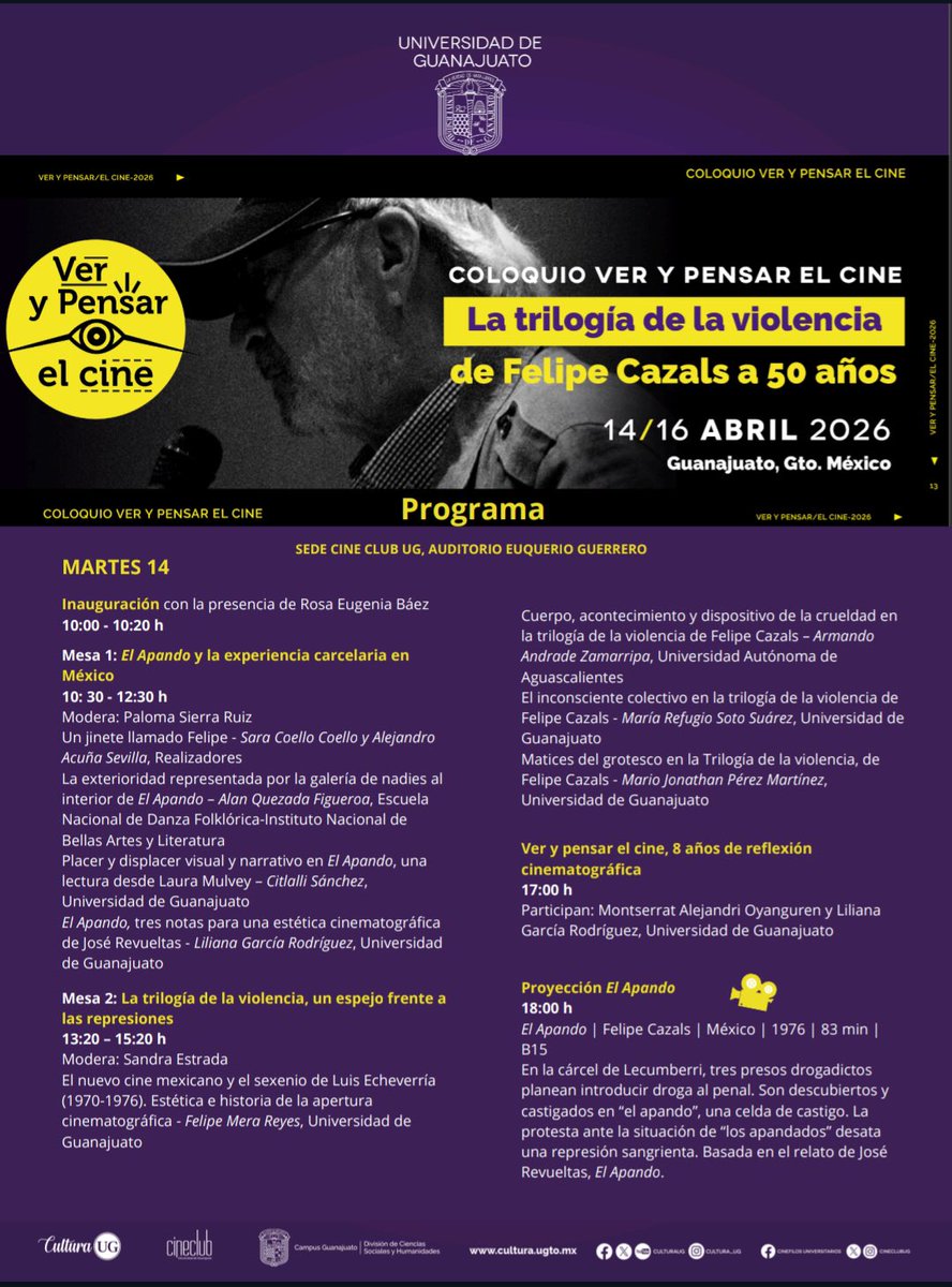En Memoria Felipe Cazals tweet media
