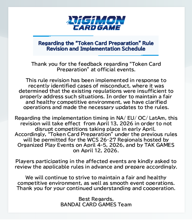 Official Digimon Card Game English Version tweet media