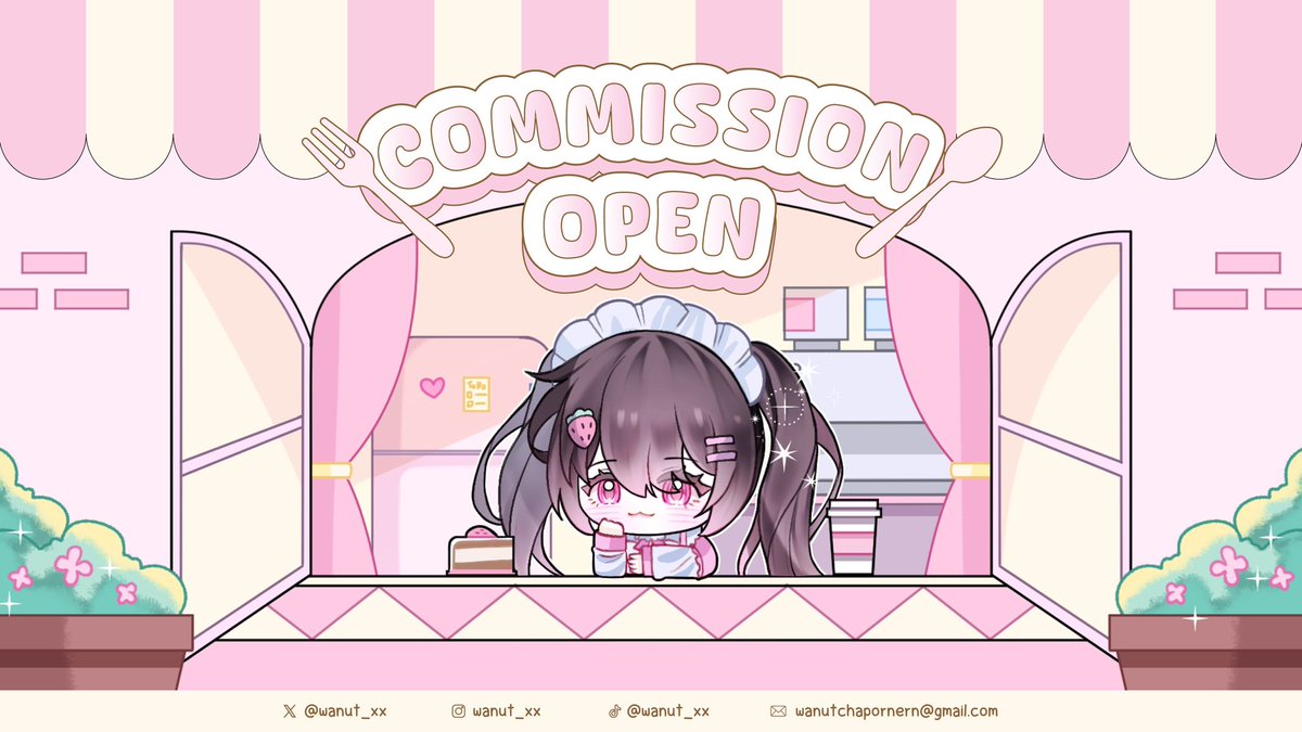 wanut_xx's tweet photo. (pls rt ⋆𐙚₊°⊹♡)

౨ৎ commission open ༝⁺໒꒱ིྀ

✦ เปิดรับเดือนเมษา-พฦษภาคม 69
✦ ข้อมูลต่างๆ &amp; สถานะคิว : https://t.co/SbN8xS5P9f

💌 สนใจ DM มาสอบถามได้เลยนะคะ
#commissionTH #commissionsopen #Commission #รับวาดgiveaway #ปกนิยายสำเร็จรูป #ปกนิยาย
#wanutcommission https://t.co/DQ4StggAke