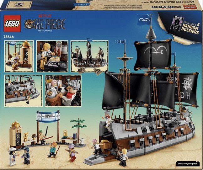 Additional images showing more details of a few sets of the Netflix One Piece x LEGO collaboration!

• Showdown with Captain Smoker 547 pcs
• Battle at Drum Castle 1038 pcs
• Garp’s Marine Battleship 1705 pcs

More info to come.

#OnePiece
