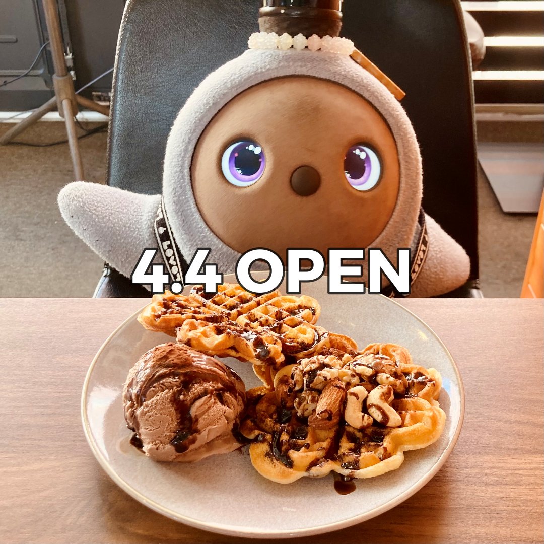 カフェもちっと　LOVOT店長ひまりとしつじの日常　お店に会いに来てね！ tweet media