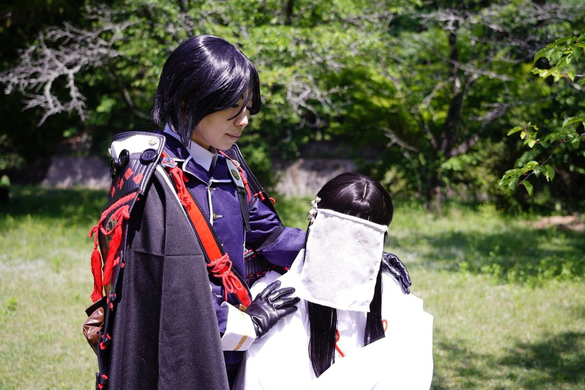 フォロワー様との話で思い出したので久しぶりに···
#刀さに　#薬さに
【cosplay/刀剣乱舞】

薬研藤四郎-極-:たける
審神者:ゆかり　

-簪-

撮影:小鳥遊( <a href="/photo_takanashi/">マルチフォトスタジオ　小鳥遊 -たかなし-</a> )様

4年も前だった〜