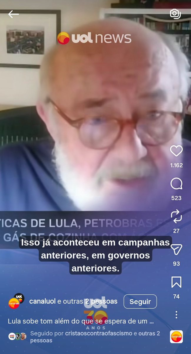 Uma coisa que eu acho muito engraçado é que logo depois do Lula meter aquela do "Ciro destemperado" de novo, o Ricardo Kotscho falou isso aqui do Lula: