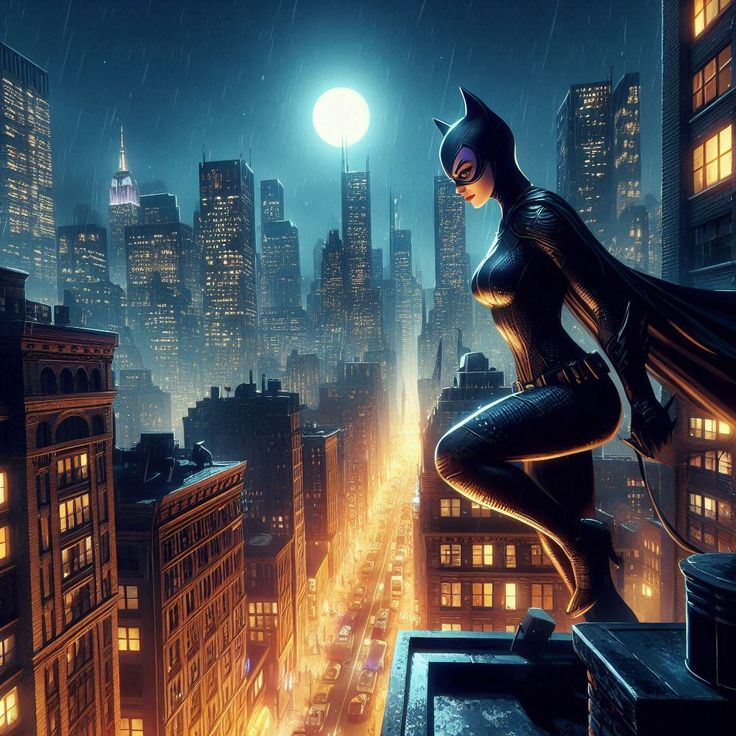 KyleCatw's tweet image. #catwoman #CatsLover #Gotham moonlight nights...