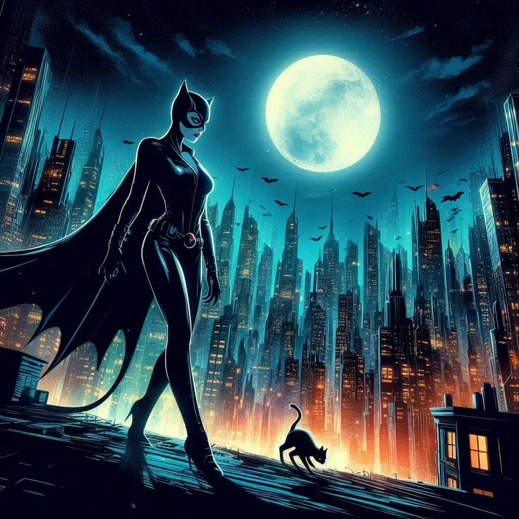 KyleCatw's tweet image. #catwoman #CatsLover #Gotham moonlight nights...