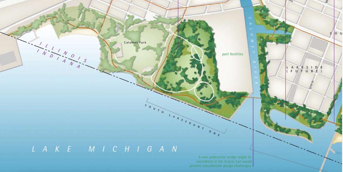 lacherbauer's tweet photo. Chicago should complete the last four miles of lakefront parkland. In 2009, the cost was estimated at $350-450M. And, after that get to work on Burnham’s barrier islands. https://t.co/mBl4zcpfDi