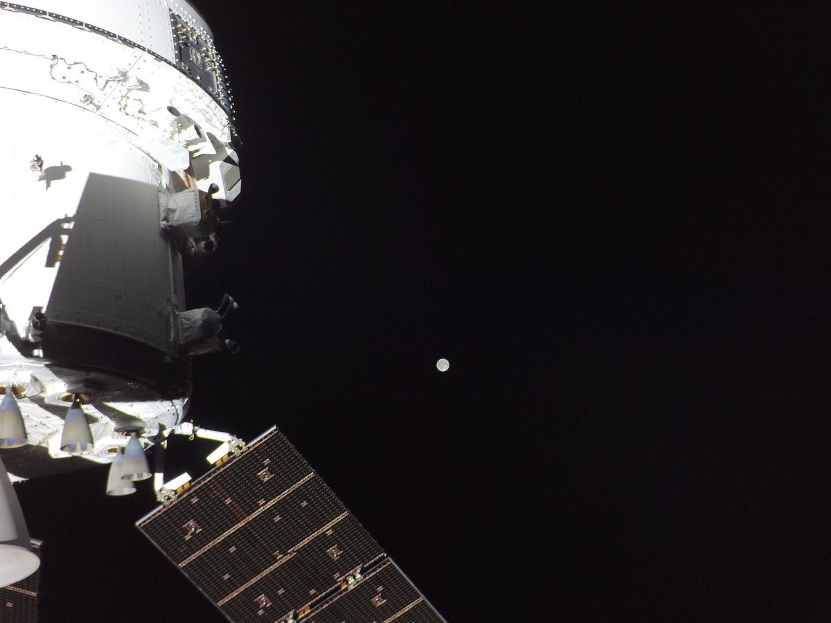 ComunidadSpace_'s tweet photo. La tripulación de la misión Artemis II ya se encuentra a mitad de camino de su próximo destino, la Luna.

La NASA nos compartió esta increíble fotografía. https://t.co/PLp5QvokE6